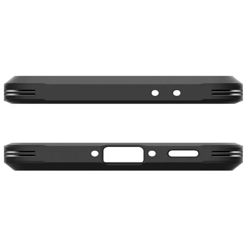 Spigen Tough Armor -kotelo Samsung Galaxy A56 5G – musta, kaksikerroksinen suojakotelo