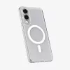 Spigen-suojakotelo Galaxy S25 Edge, läpinäkyvä valkoinen, 6,7