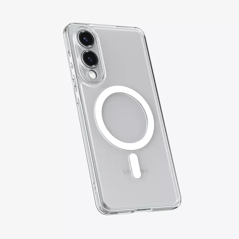 Spigen-suojakotelo Galaxy S25 Edge, läpinäkyvä valkoinen, 6,7