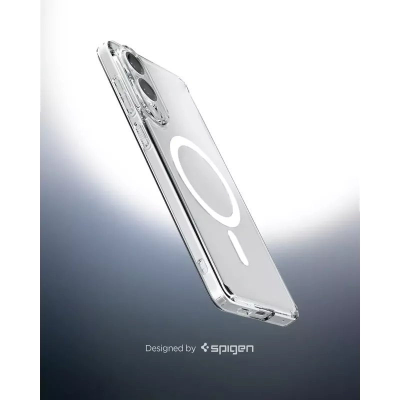 Spigen-suojakotelo Galaxy S25 Edge, läpinäkyvä valkoinen, 6,7