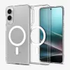 Spigen-suojakotelo Galaxy S25 Edge, läpinäkyvä valkoinen, 6,7
