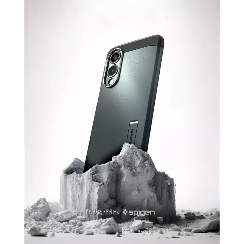 Kotelo Spigen Galaxy S25 Edge Tough Armor AI Abyss vihreä