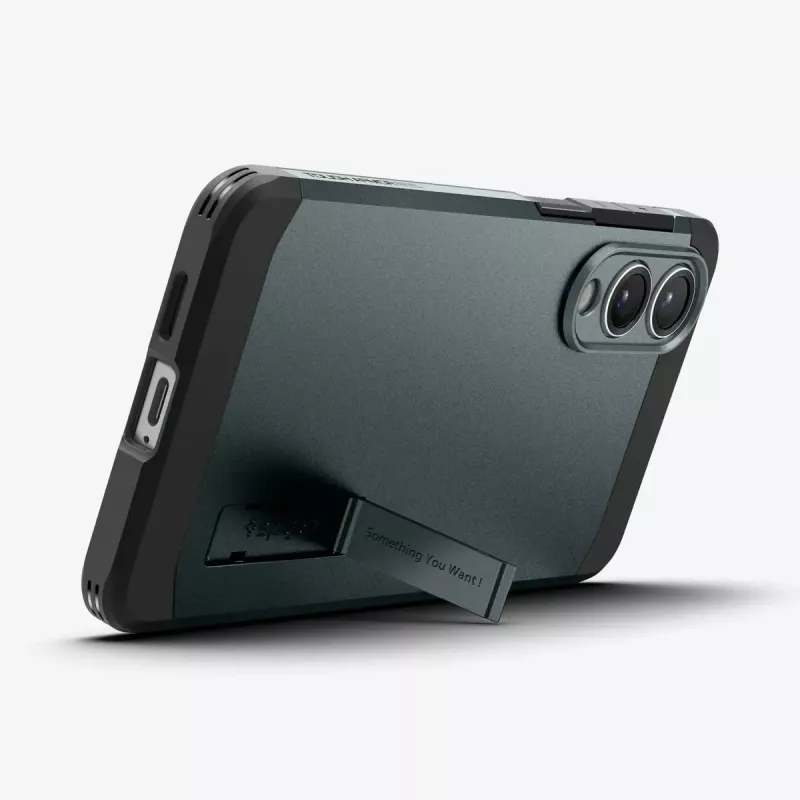 Kotelo Spigen Galaxy S25 Edge Tough Armor AI Abyss vihreä