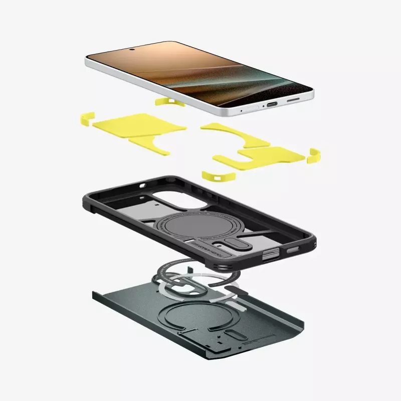 Kotelo Spigen Galaxy S25 Edge Tough Armor AI Abyss vihreä