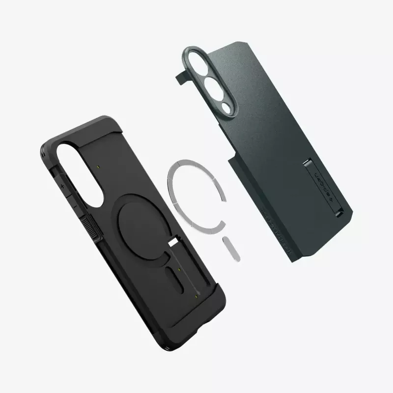 Kotelo Spigen Galaxy S25 Edge Tough Armor AI Abyss vihreä