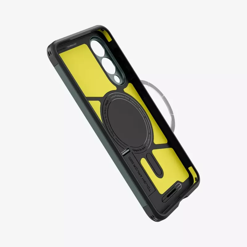 Kotelo Spigen Galaxy S25 Edge Tough Armor AI Abyss vihreä