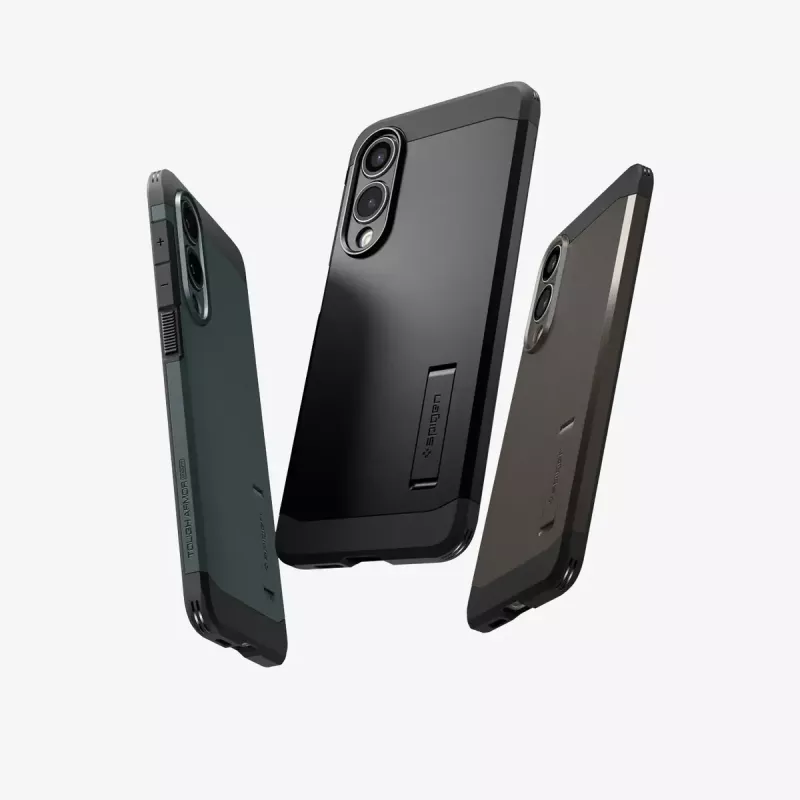 Kotelo Spigen Galaxy S25 Edge Tough Armor AI Abyss vihreä