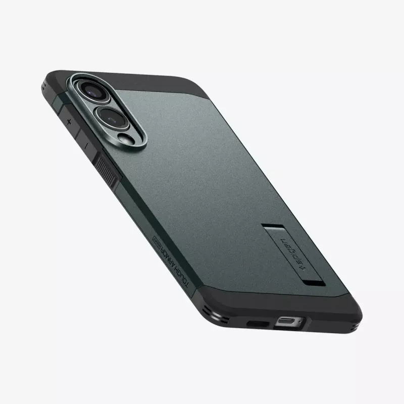 Kotelo Spigen Galaxy S25 Edge Tough Armor AI Abyss vihreä
