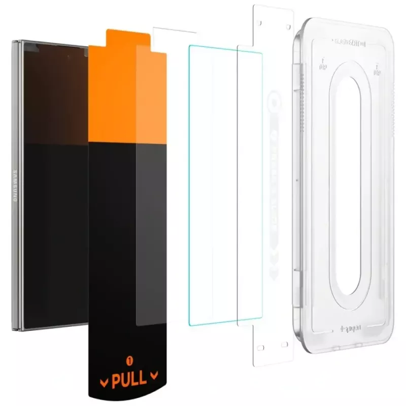 Näytönsuojakalvo Spigen Glas.TR EZ FIT Pro Samsung Galaxy Z Fold 7 — läpinäkyvä, 2 kpl