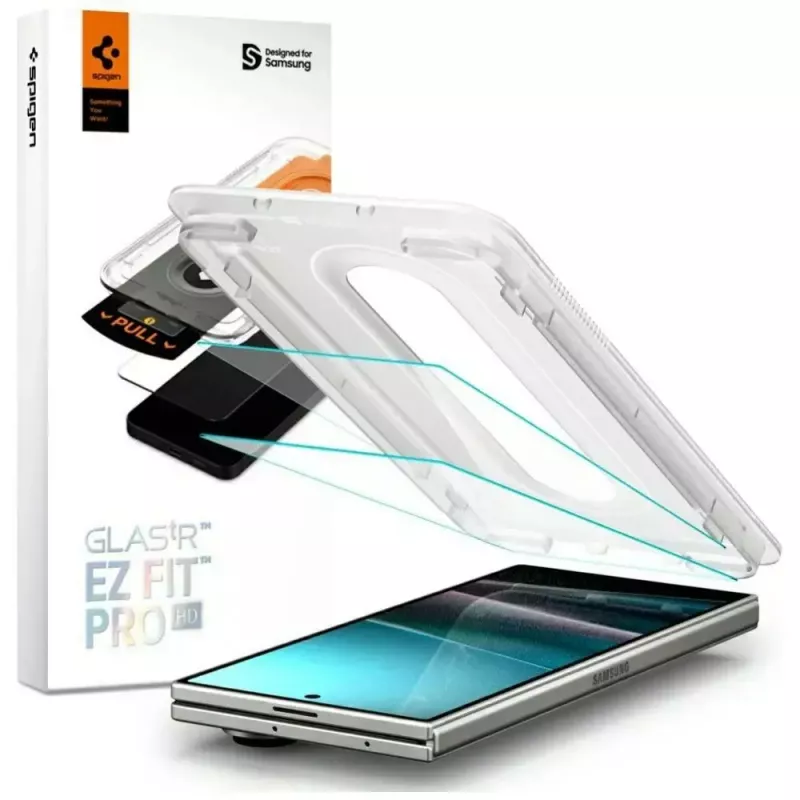 Näytönsuojakalvo Spigen Glas.TR EZ FIT Pro Samsung Galaxy Z Fold 7 — läpinäkyvä, 2 kpl
