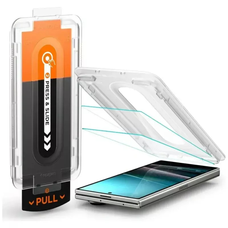 Näytönsuojakalvo Spigen Glas.TR EZ FIT Pro Samsung Galaxy Z Fold 7 — läpinäkyvä, 2 kpl