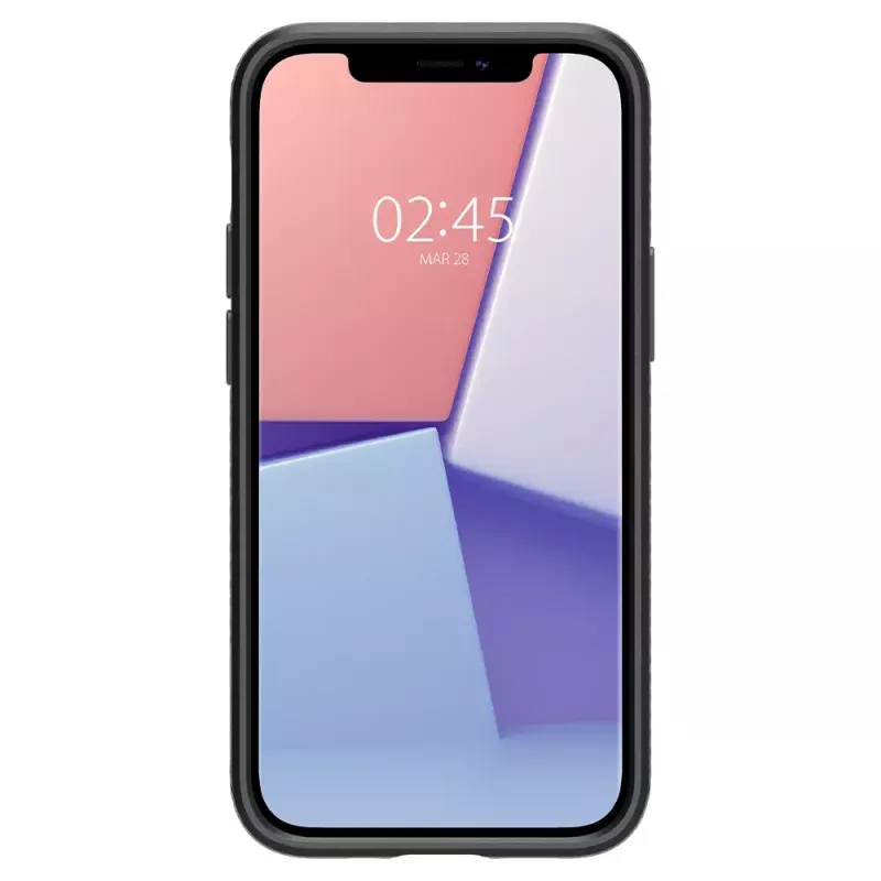 Spigen Liquid Air -suojakotelo iPhone 12 12 Pro, musta