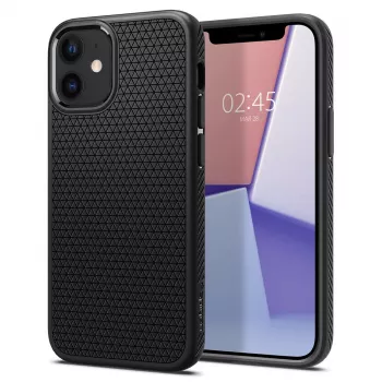 Spigen Liquid Air -suojakotelo iPhone 12 12 Pro, musta