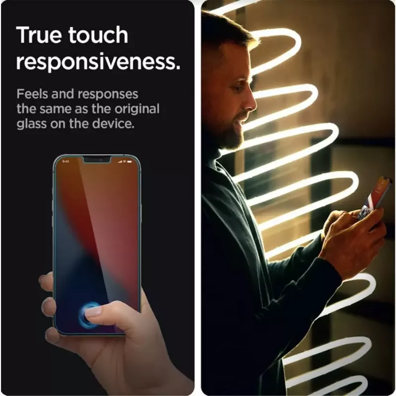 Spigen AGL03391 näytönsuoja Apple iPhone 13/13 Pro karkaistua lasia