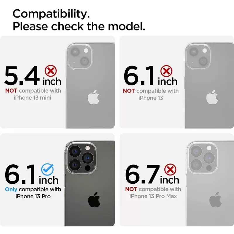 Spigen AGL03391 näytönsuoja Apple iPhone 13/13 Pro karkaistua lasia