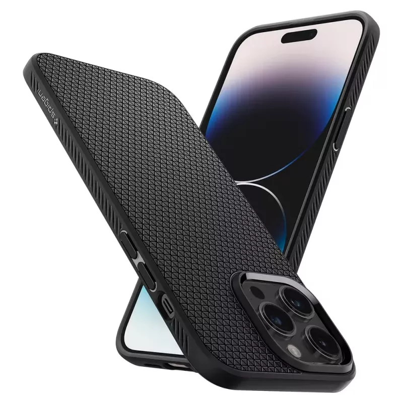 Spigen Liquid Air -suojakotelo iPhone 14 Pro Max, 17 cm, musta