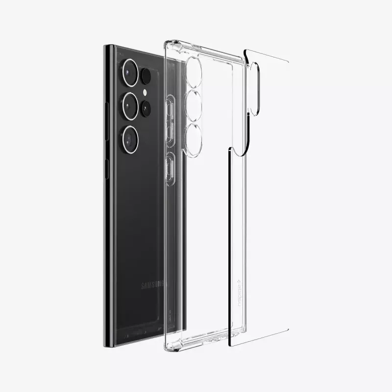 Spigen-suojakotelo ACS07292 Galaxy S24 Ultra, läpinäkyvä, 17,3 cm