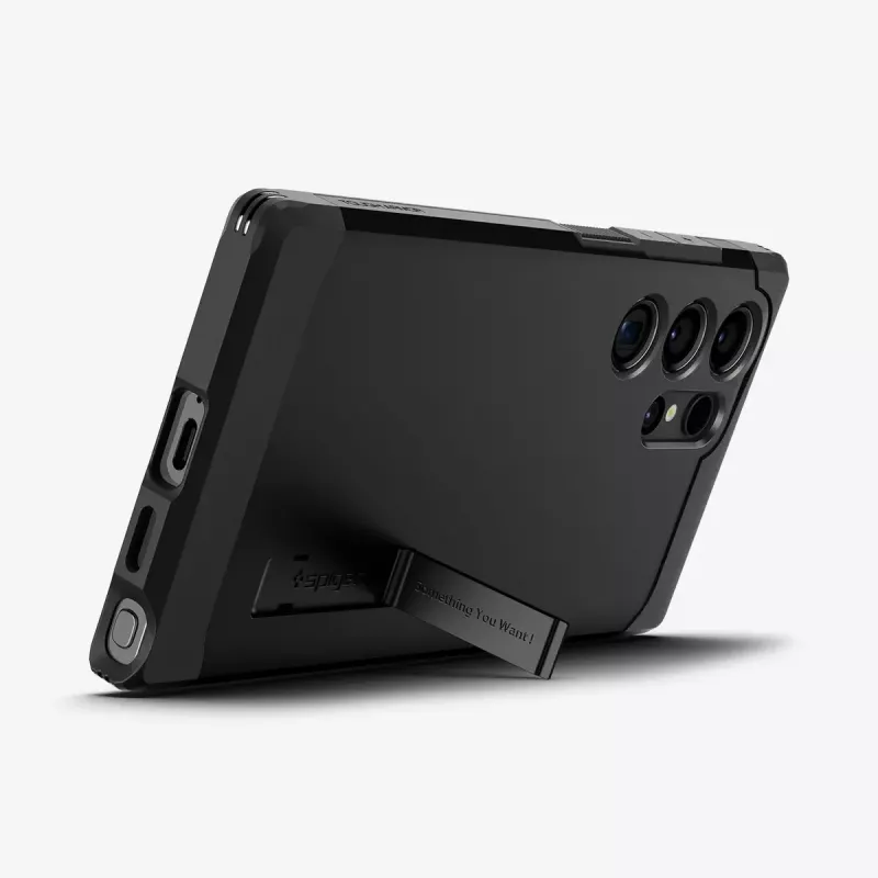 Spigen Tough Armor puhelinkotelo musta Galaxy S24 Ultra 17,3 cm