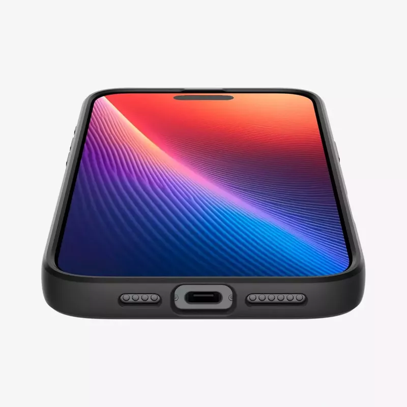 Spigen Liquid Air -suojakotelo iPhone 16 Pro Max, 17,5 cm, musta