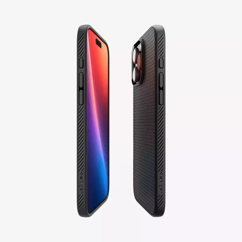 Spigen Liquid Air -suojakotelo iPhone 16 Pro Max, 17,5 cm, musta