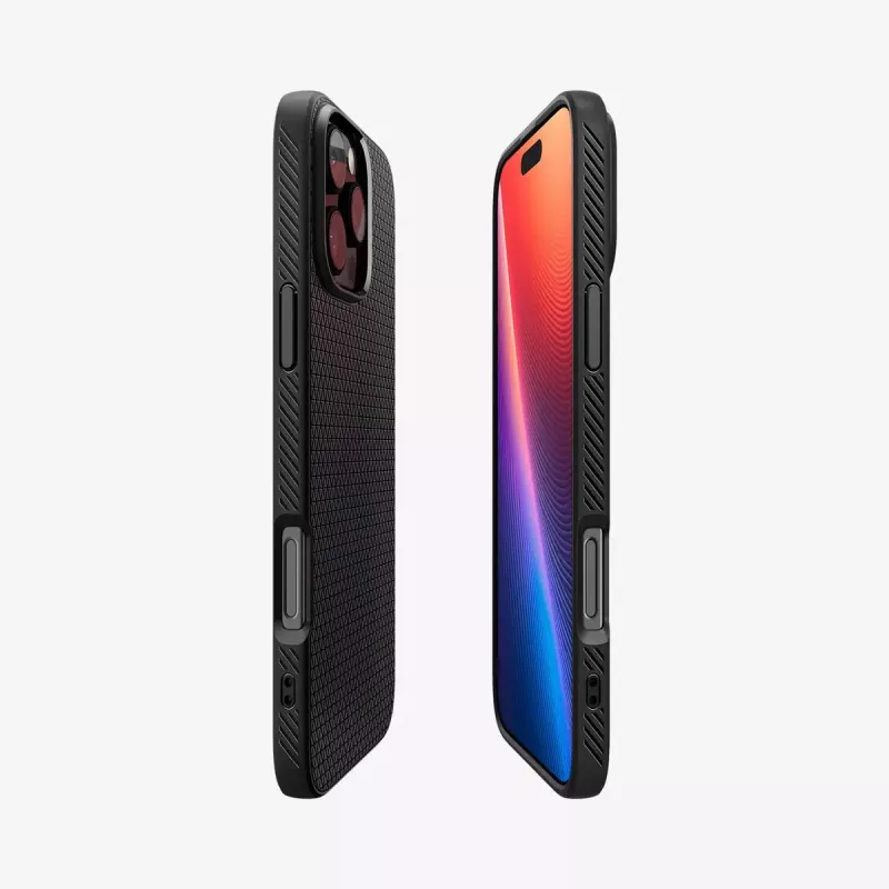 Spigen Liquid Air -suojakotelo iPhone 16 Pro Max, 17,5 cm, musta