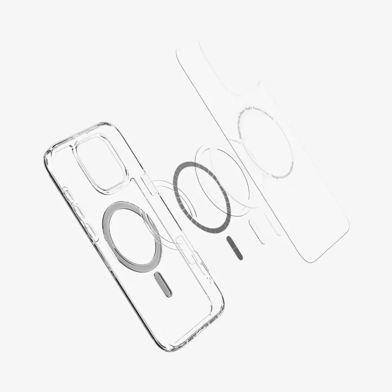 Spigen Ultra Hybrid (MagFit) puhelinkotelo 17,5 cm grafiitti läpinäkyvä