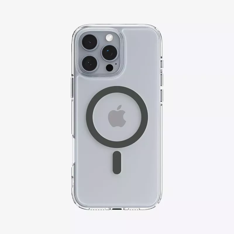 Spigen Ultra Hybrid (MagFit) puhelinkotelo 17,5 cm grafiitti läpinäkyvä