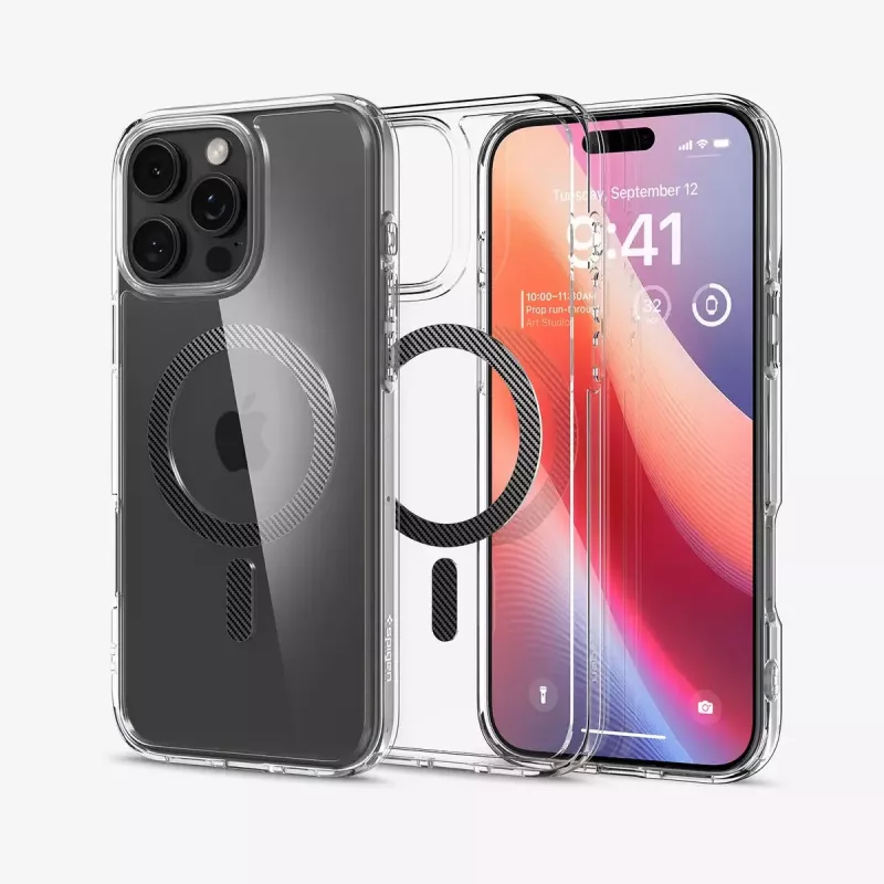 Spigen Ultra Hybrid (MagFit) puhelinkotelo 17,5 cm läpinäkyvä