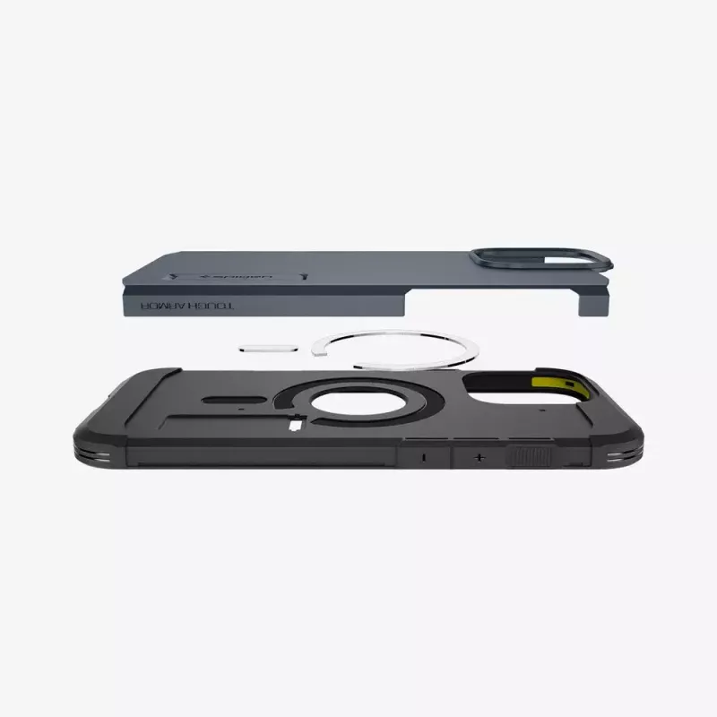 Spigen Tough Armor AI puhelinkotelo suojakotelo harmaa iPhone 16 Pro Max