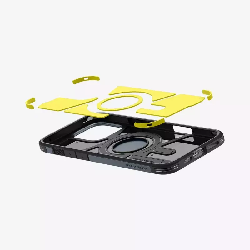 Spigen Tough Armor AI puhelinkotelo suojakotelo harmaa iPhone 16 Pro Max