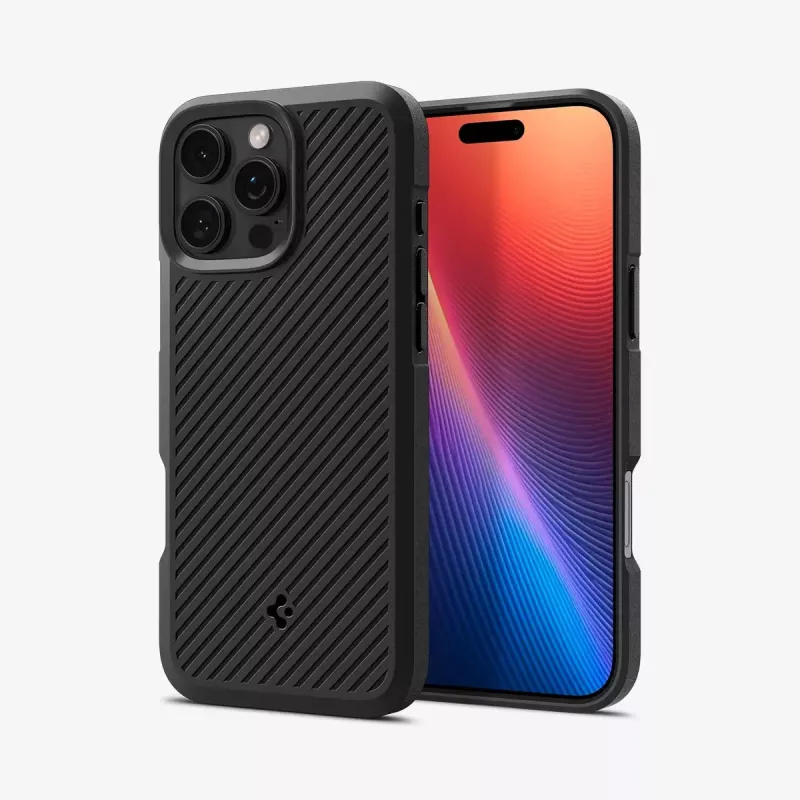 Spigen Core Armor -suojakotelo iPhone 16 Pro Max, 17,5 cm, musta