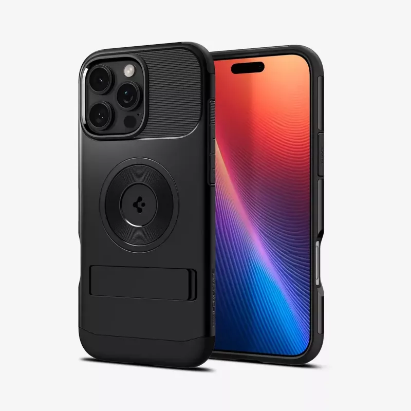 Spigen ohut Armor (MagFit) puhelinkotelo suojakotelo musta 17,5 cm