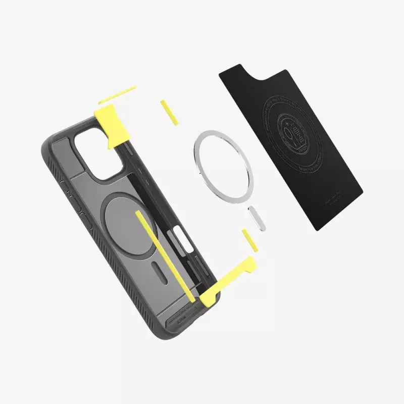 Spigen Rugged Armor MagFit -suojakotelo, harmaa, 16 cm