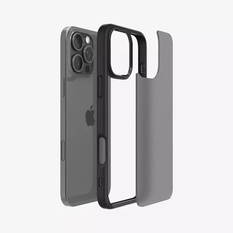 Spigen Ultra Hybrid puhelinkotelo musta iPhone 16 Pro 6,3 tuumaa