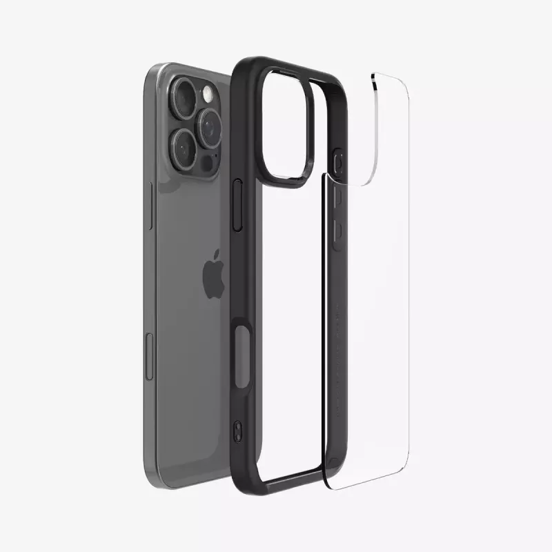 Spigen Ultra Hybrid -suojakotelo, musta, iPhone 16 Pro