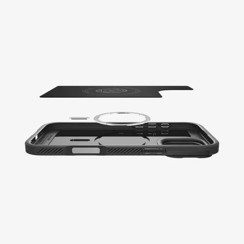 Spigen Optik Armor -suojakotelo, musta, iPhone 16 Pro