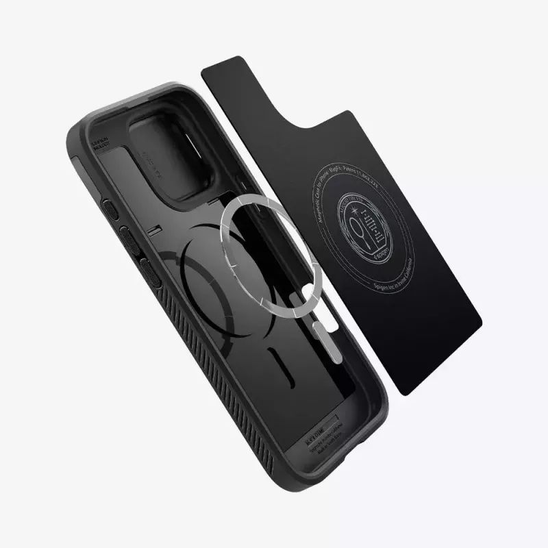 Spigen Optik Armor -suojakotelo, musta, iPhone 16 Pro