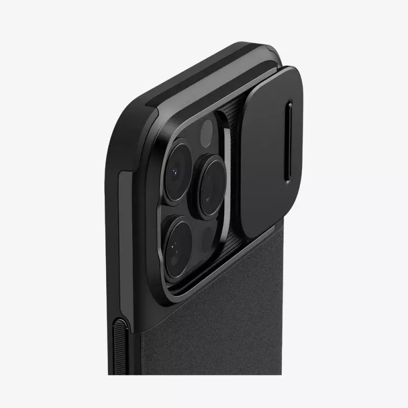 Spigen Optik Armor -suojakotelo, musta, iPhone 16 Pro