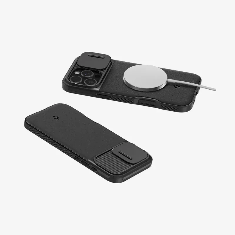 Spigen Optik Armor -suojakotelo, musta, iPhone 16 Pro