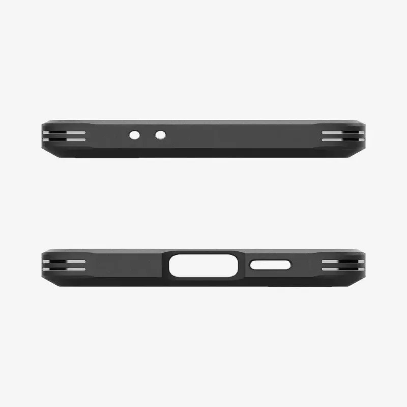Spigen Tough Armor Galaxy S24 FE kotelo musta pöytäteline