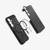 Spigen Tough Armor Galaxy S24 FE kotelo musta pöytäteline