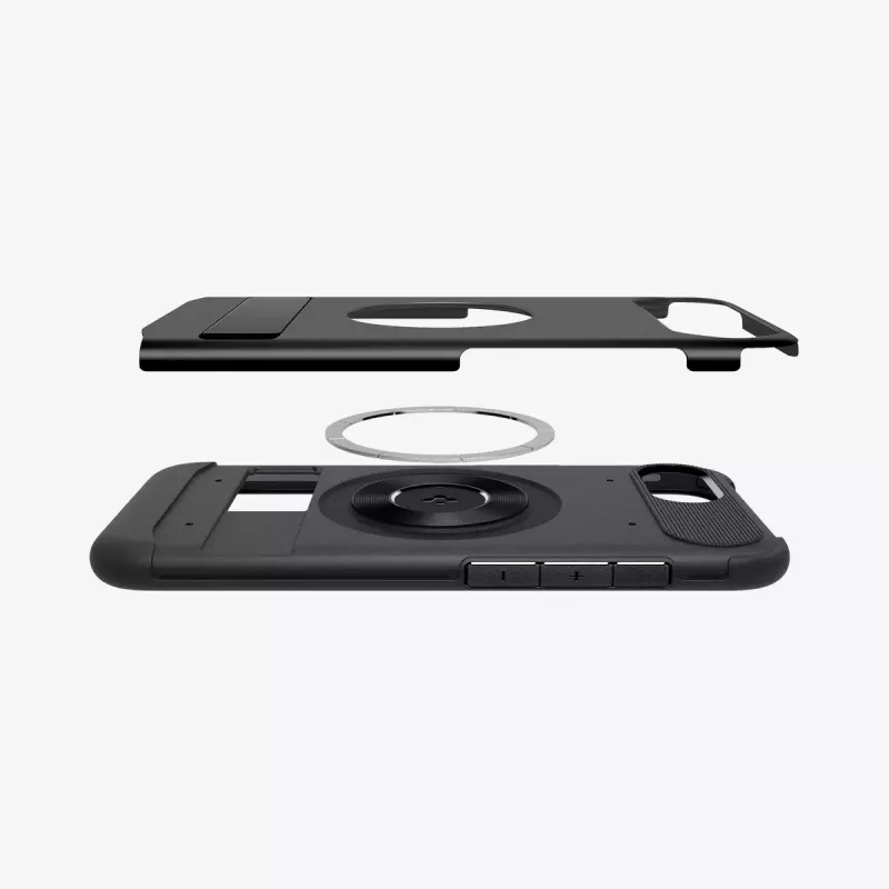 Spigen ohut Armor iPhone 16e kotelo musta