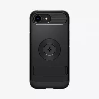 Spigen ohut Armor iPhone 16e kotelo musta