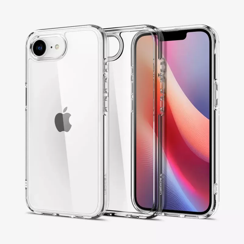 Spigen Ultra Hybrid iPhone 16e kotelo läpinäkyvä 6.1