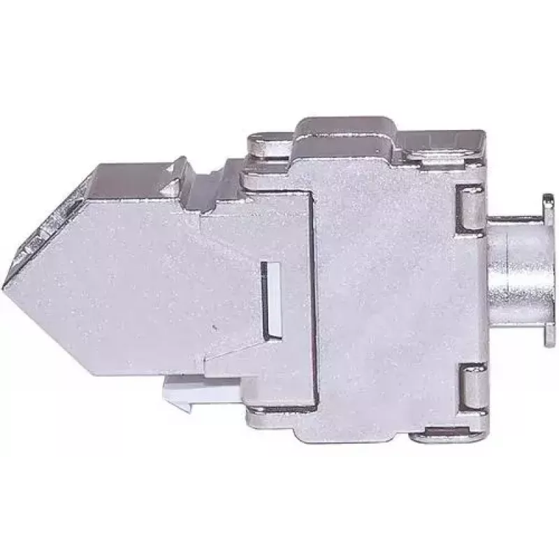 Keystone-moduuli Wirewin WKS JACK KAT6A STP 45 kulma hopea