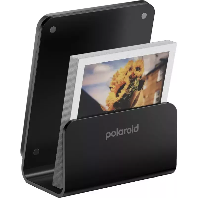 Yksittäinen valokuvakehys Polaroid 6366 musta akryyli pöytäteline