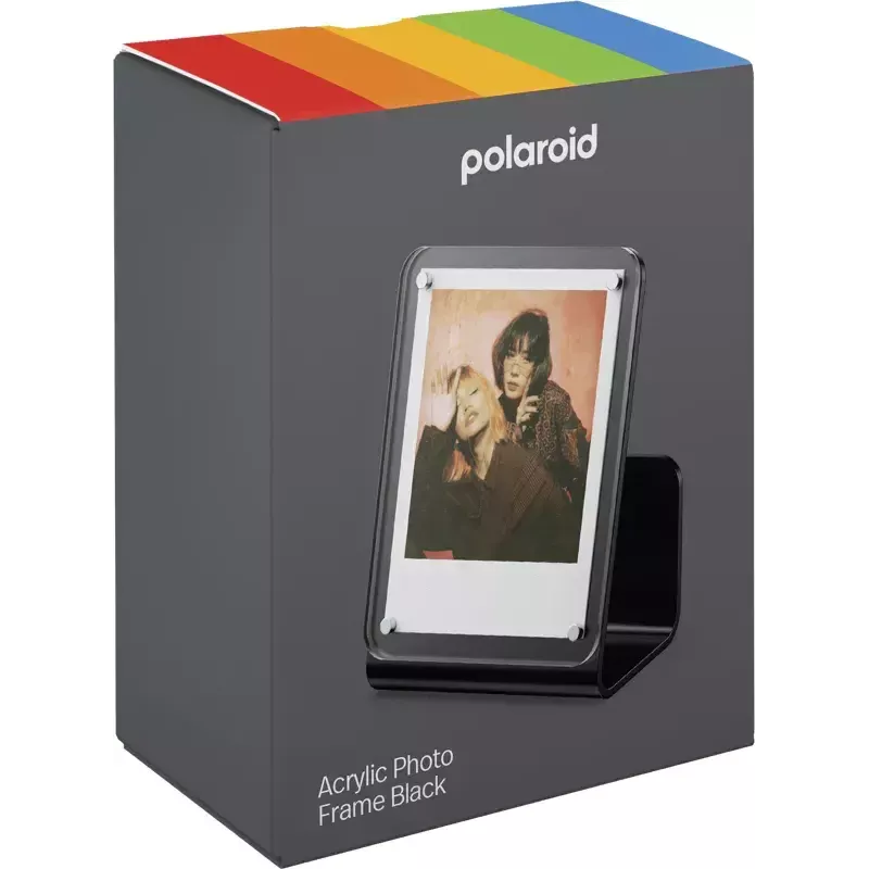 Yksittäinen valokuvakehys Polaroid 6366 musta akryyli pöytäteline