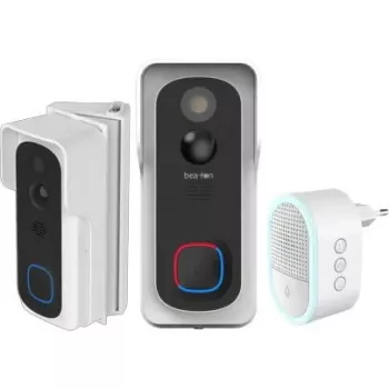 Videorimikello Beafon SmartHome Visitor 2V Tuya -sarja – langaton HD-kamera, malli BEASH-2VSET-W