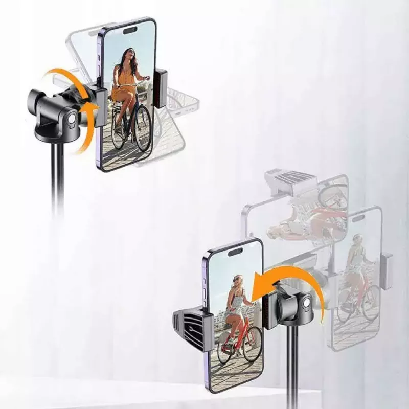 Tech-Protect L03S selfiekeppi-jalusta Bluetooth-kaukosäätimellä, musta