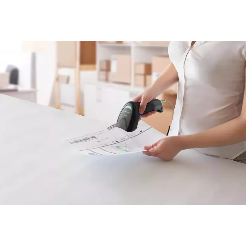 Käsikäyttöinen viivakoodinlukija Datalogic QD2220-BK 1D LED johdollinen musta